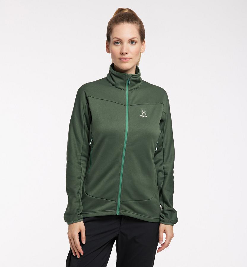 Haglöfs Womens Frost Mid Layer Green New Zealand 91058FQTJ